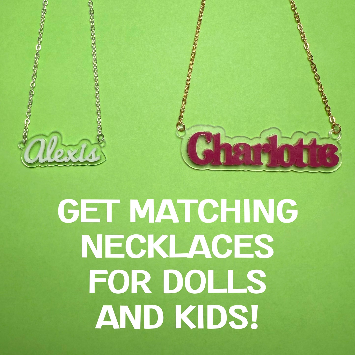 Custom Acrylic Name Necklaces