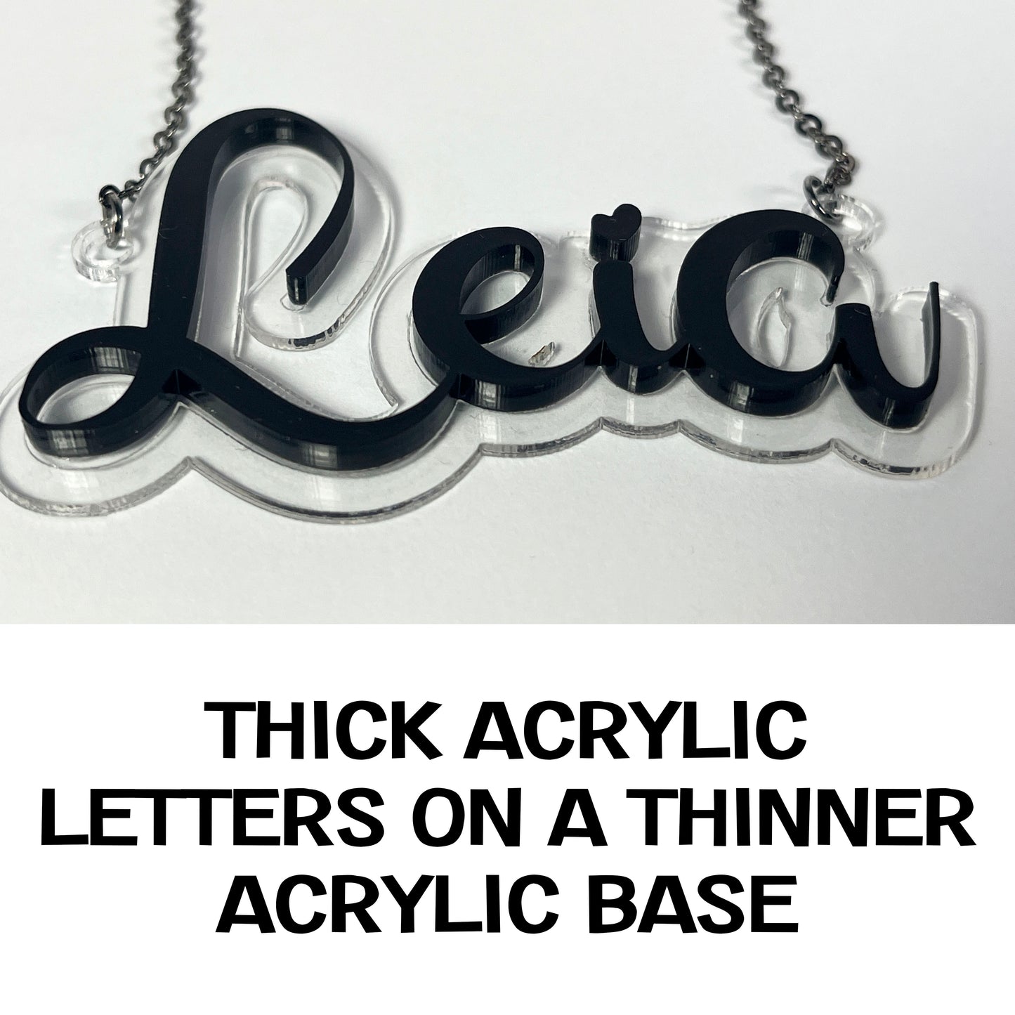 Custom Acrylic Name Necklaces