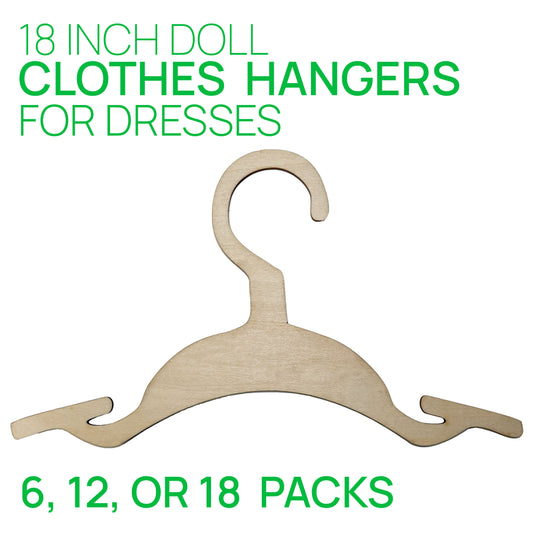 18 Inch Doll Clothes Hangers for Dresses